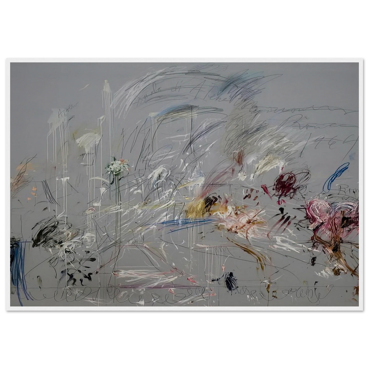 School of Athens Framed Poster | Cy Twombly Framed Prints Wall Art | Cy Twombly Store