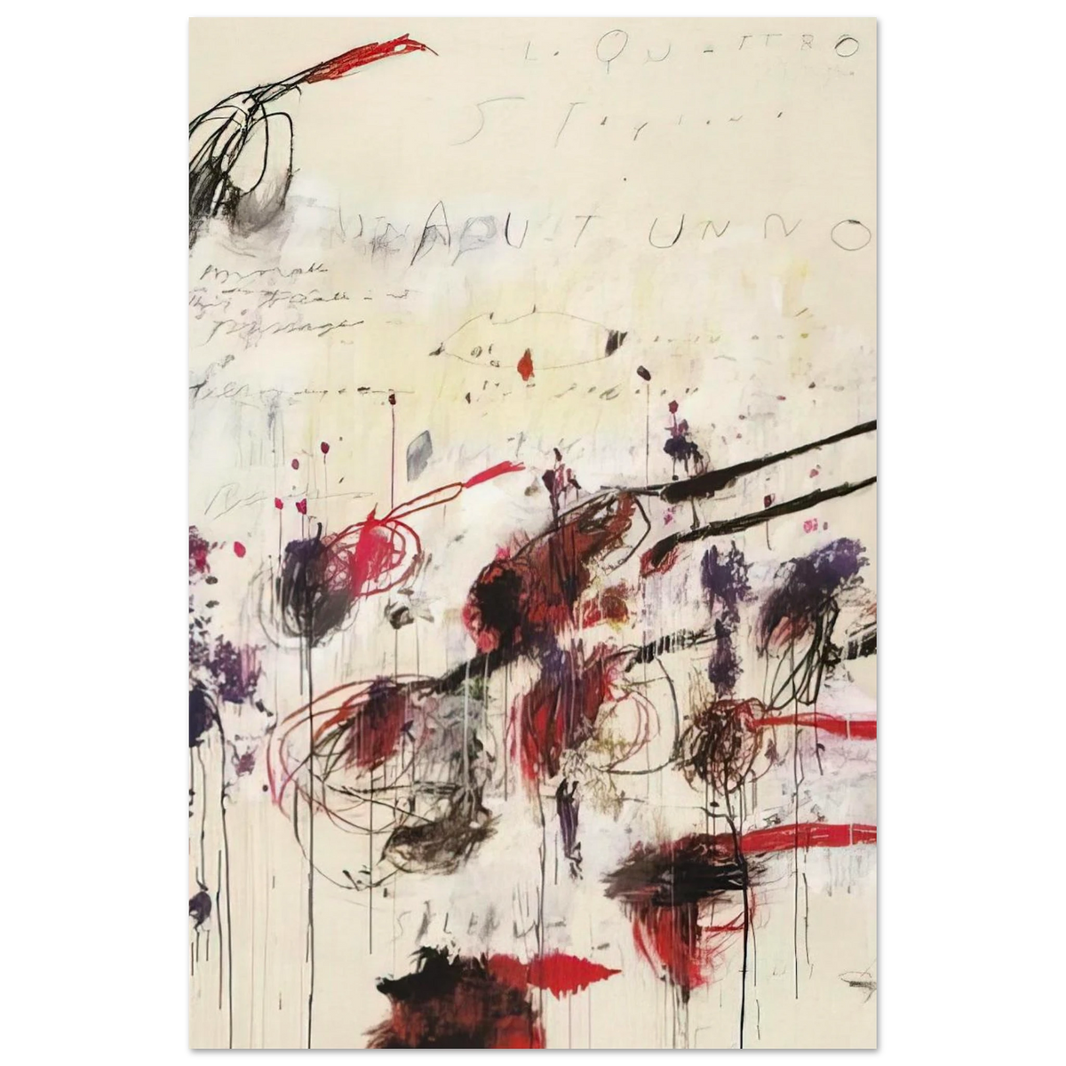 Quattro stagioni I. Autunno Poster | Cy Twombly Poster | Cy Twombly Store