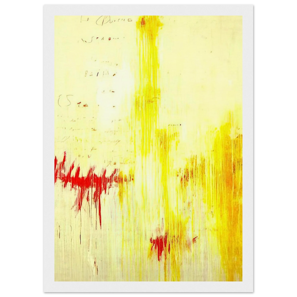 Quattro stagioni I. Estate Framed Poster | Cy Twombly Framed Prints Wall Art | Cy Twombly Store