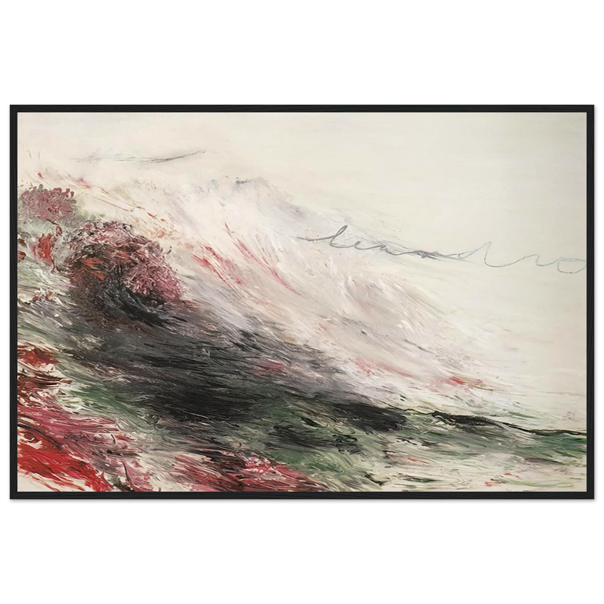 Hero and Leandro  A Painting in Four Parts  Part I Framed Poster | Cy Twombly Framed Prints Wall Art | Cy Twombly Store