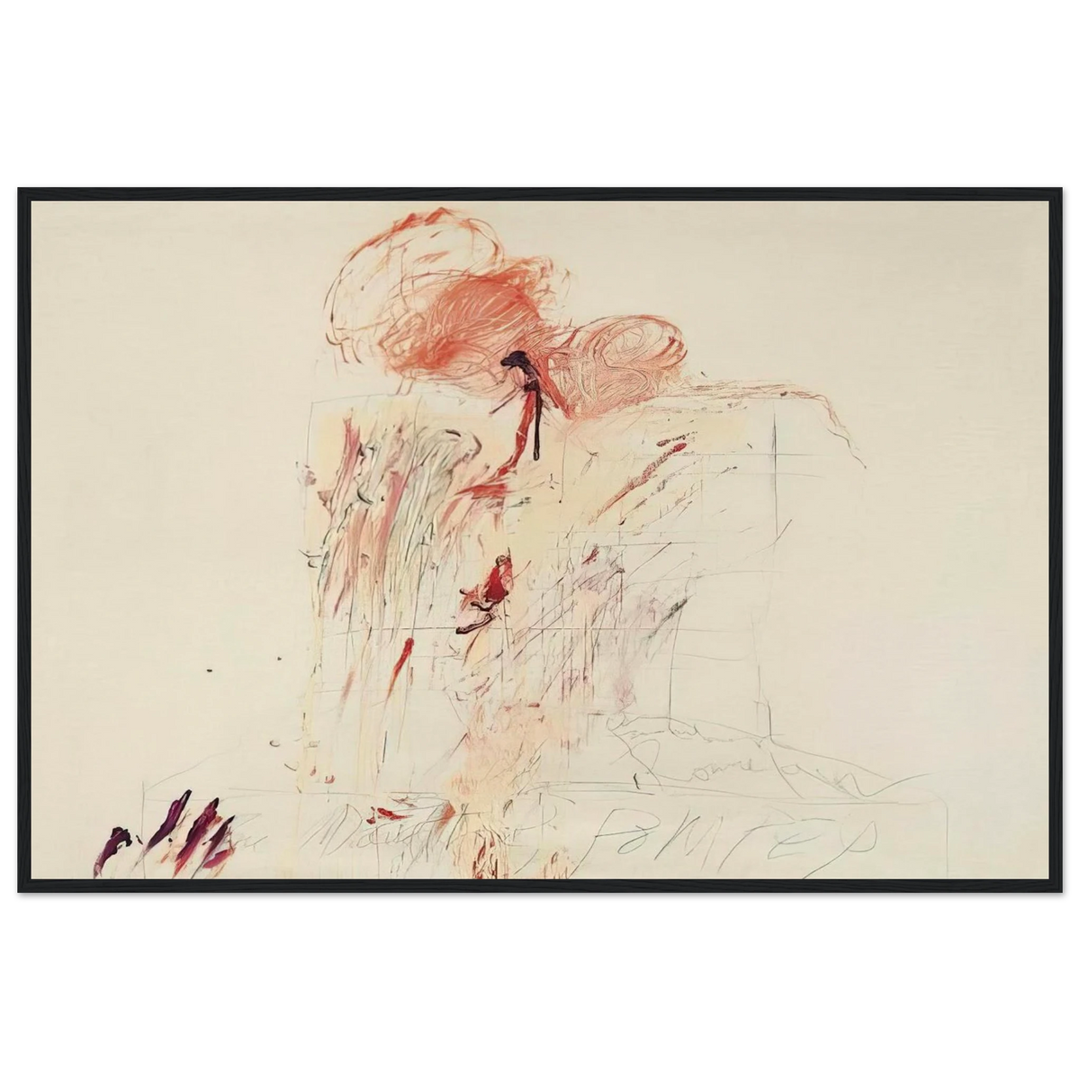 Death of Pompey  Rome  Framed Poster | Cy Twombly Framed Prints Wall Art | Cy Twombly Store