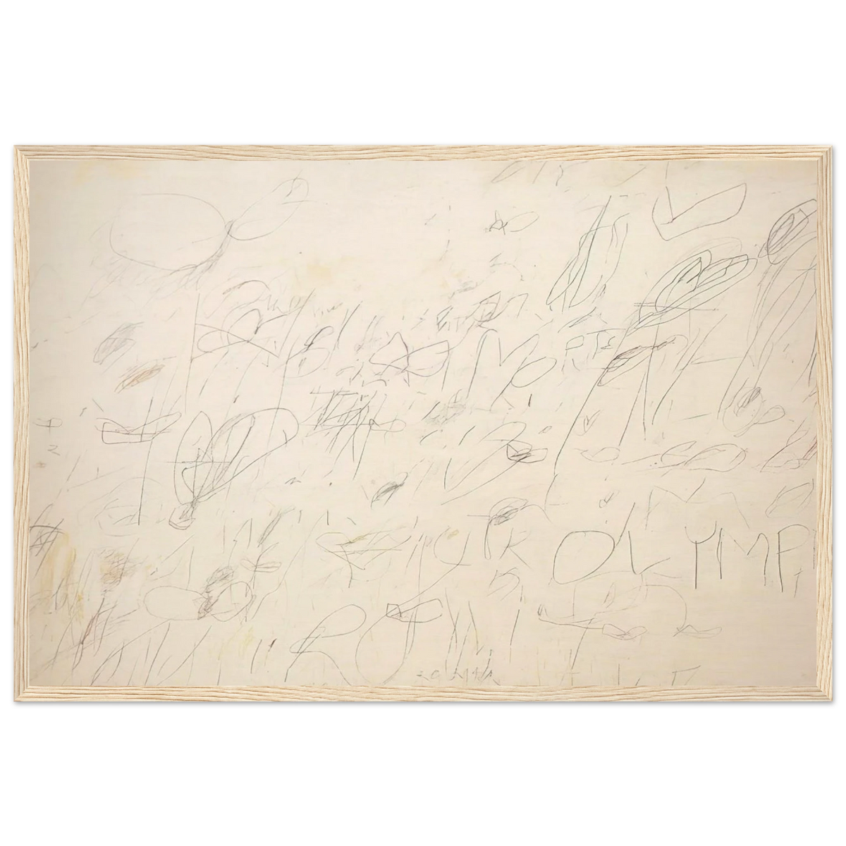 Olympia Framed Poster | Cy Twombly Framed Prints Wall Art | Cy Twombly Store