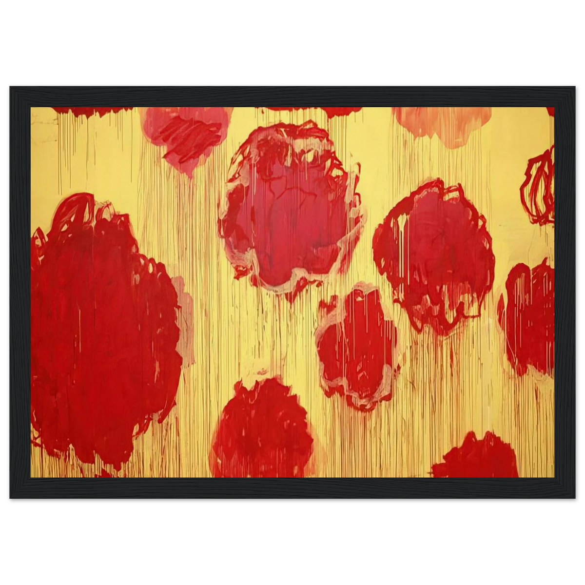 Untitled  Peonias series  Framed Poster | Cy Twombly Framed Prints Wall Art | Cy Twombly Store