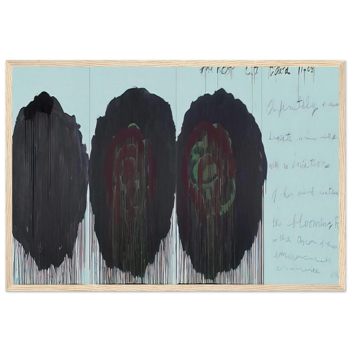 The Rose  V  Framed Poster | Cy Twombly Framed Prints Wall Art | Cy Twombly Store