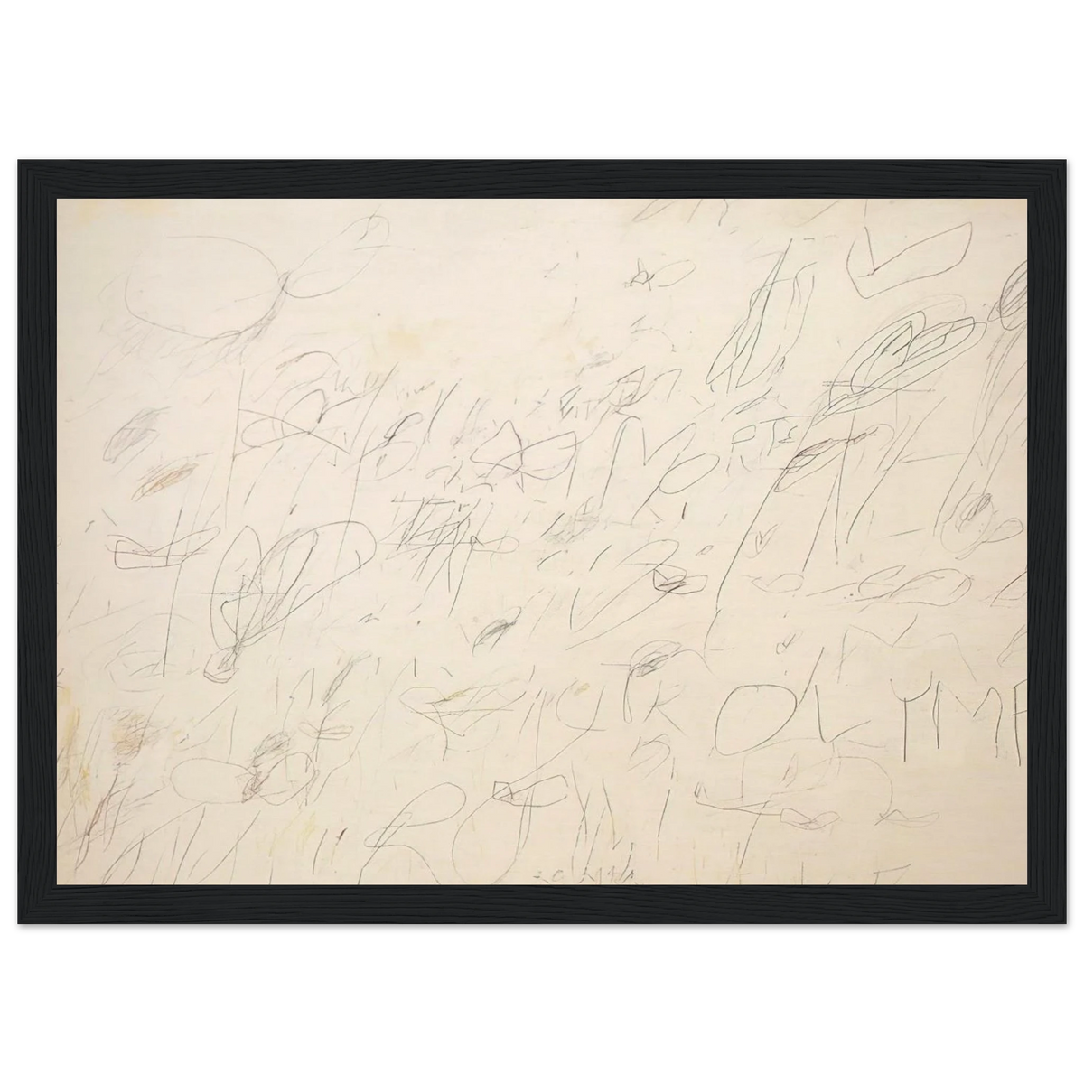 Olympia Framed Poster | Cy Twombly Framed Prints Wall Art | Cy Twombly Store