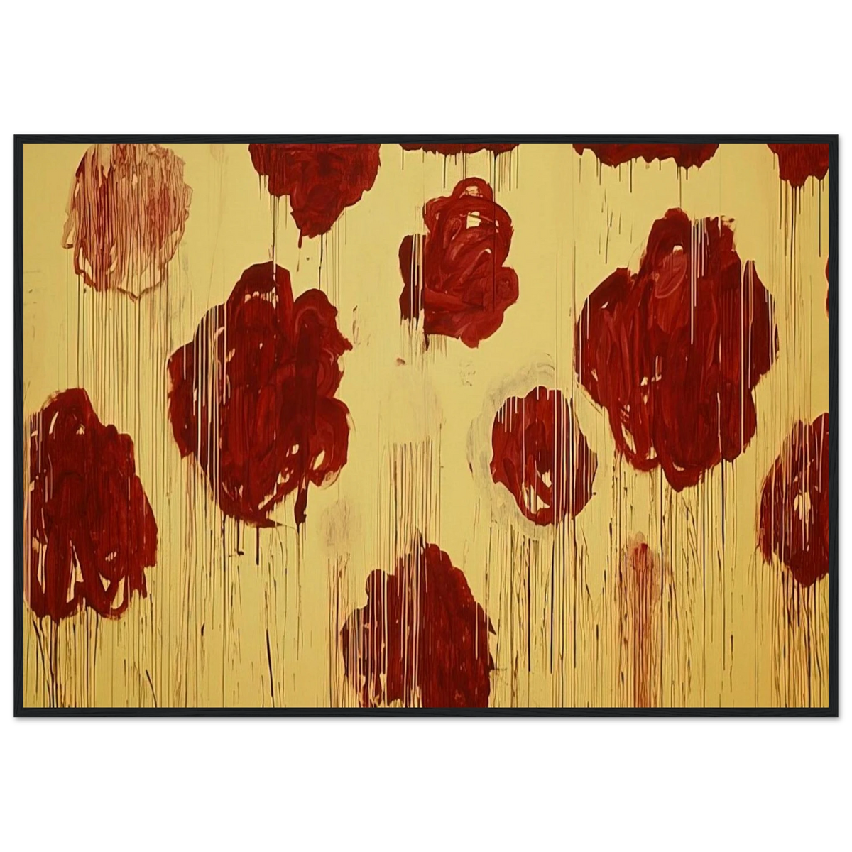 Untitled,  Blooming, A Scattering of Blossoms & Other Things  Framed Poster | Cy Twombly Framed Prints Wall Art | Cy Twombly Store