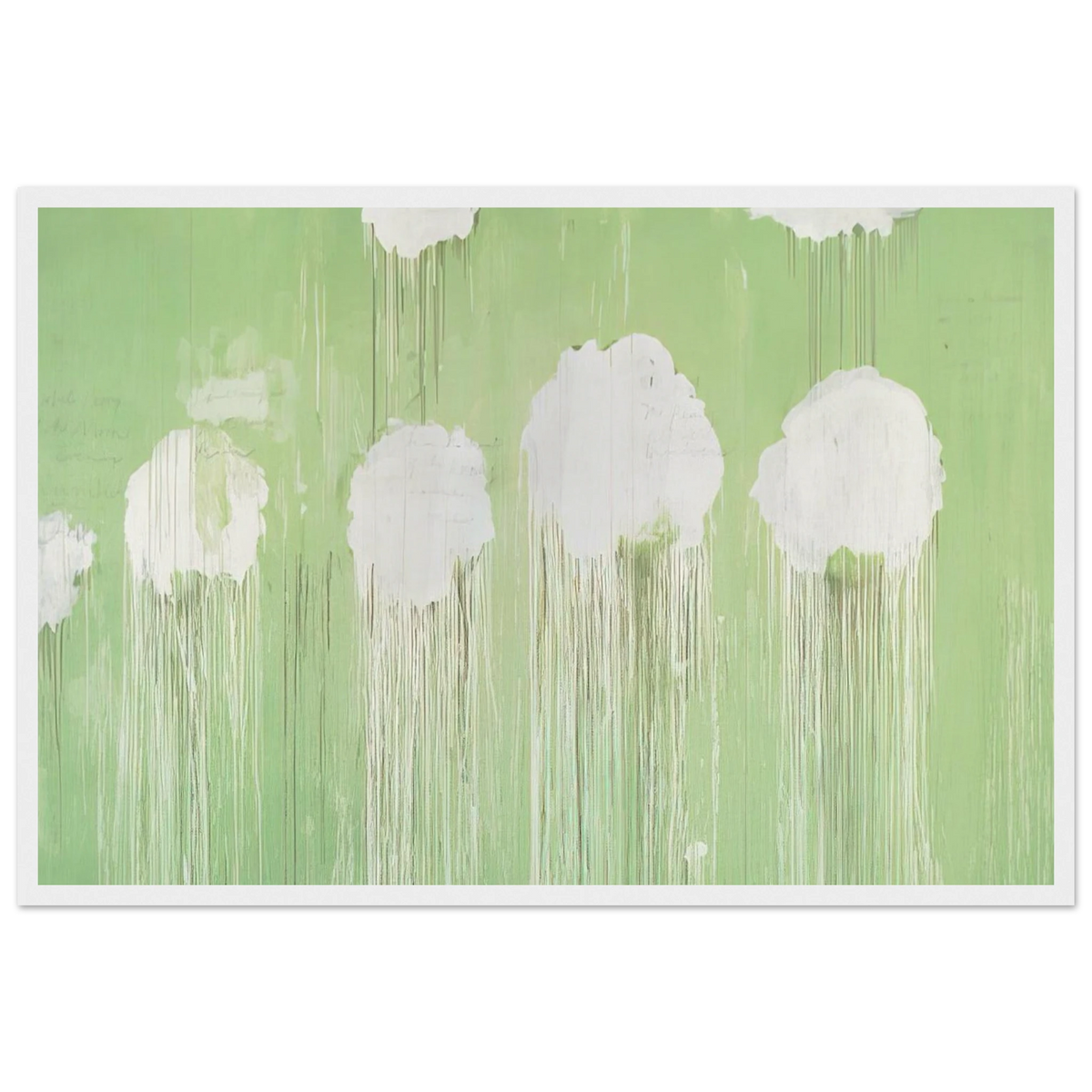 Untitled,  Peony Blossom Painting  Framed Poster | Cy Twombly Framed Prints Wall Art | Cy Twombly Store