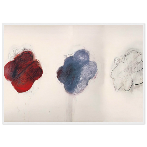 Fifty Days at Iliam. Shades of Achilles, Patroclus, and Hector Framed Poster | Cy Twombly Framed Prints Wall Art | Cy Twombly Store