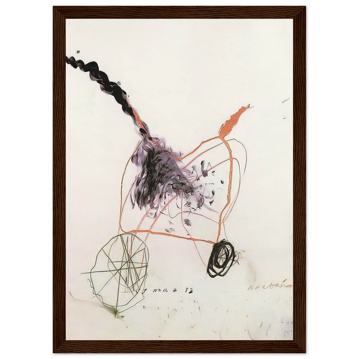 Anabasis Framed Poster | Cy Twombly Framed Prints Wall Art | Cy Twombly Store