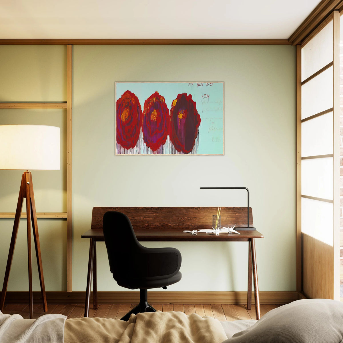 The Rose  IV  Framed Poster | Cy Twombly Framed Prints Wall Art | Cy Twombly Store