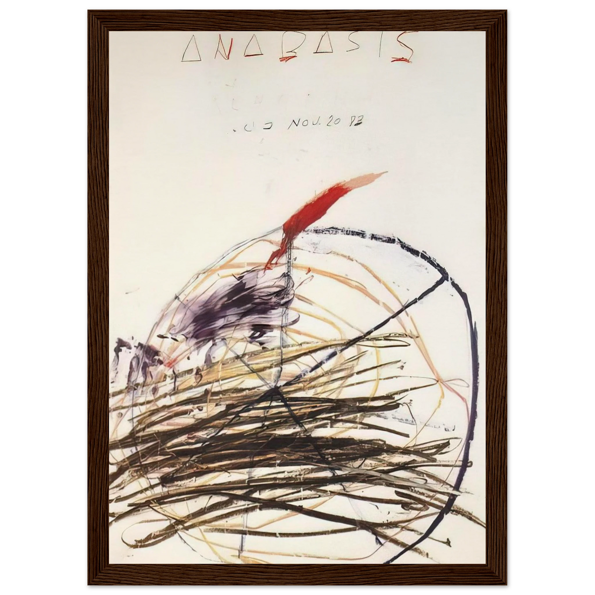 Anabasis  Xenephon  Framed Poster | Cy Twombly Framed Prints Wall Art | Cy Twombly Store