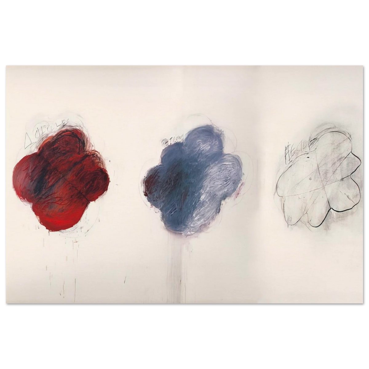 Fifty Days at Iliam. Shades of Achilles, Patroclus, and Hector Poster | Cy Twombly Poster | Cy Twombly Store
