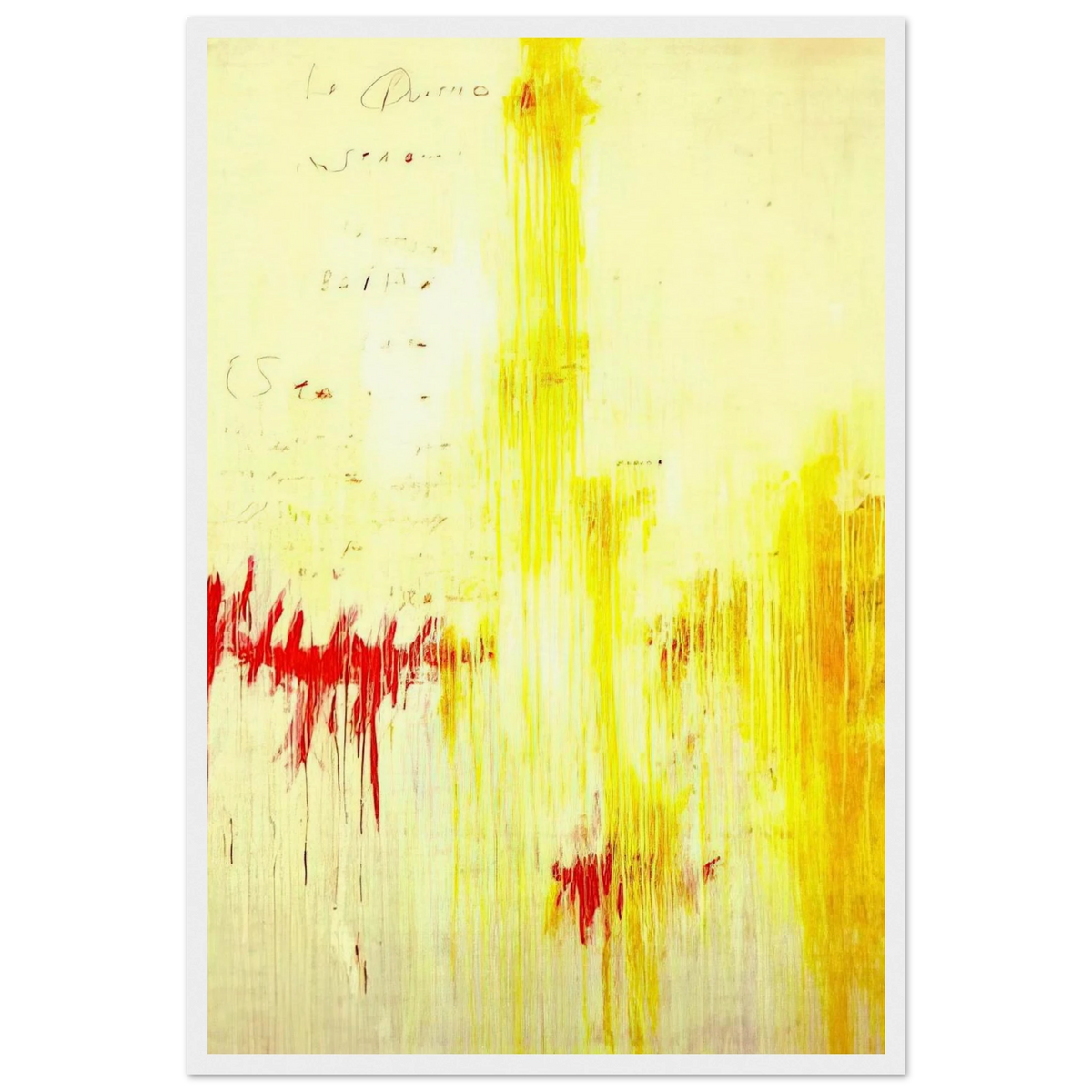 Quattro stagioni I. Estate Framed Poster | Cy Twombly Framed Prints Wall Art | Cy Twombly Store