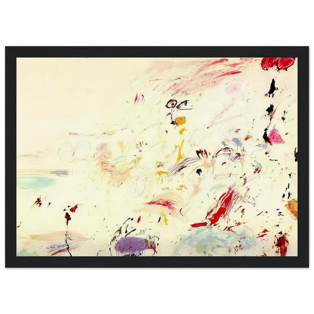 Bay of Naples Framed Poster | Cy Twombly Framed Prints Wall Art | Cy Twombly Store