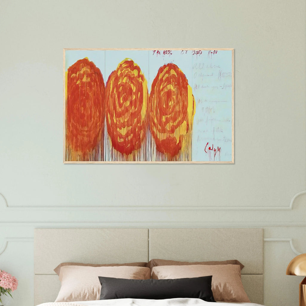 The Rose  II  Framed Poster | Cy Twombly Framed Prints Wall Art | Cy Twombly Store