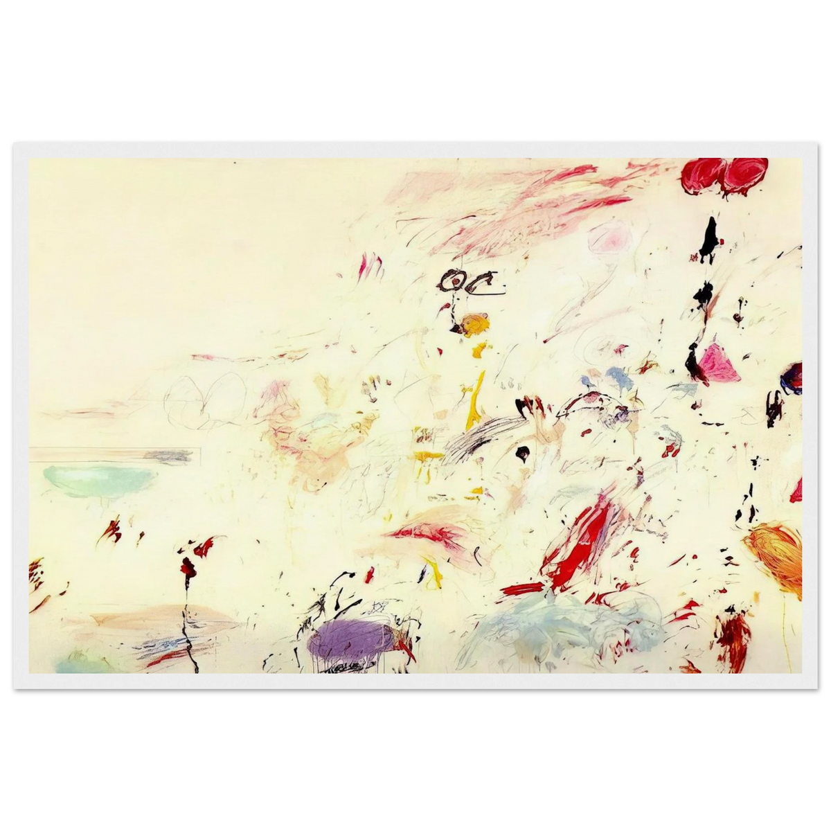 Bay of Naples Framed Poster | Cy Twombly Framed Prints Wall Art | Cy Twombly Store