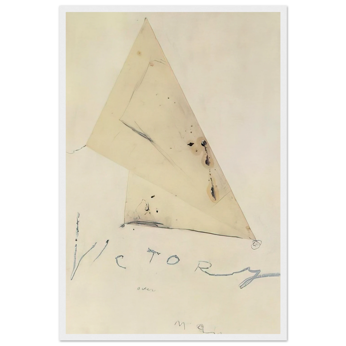 Victory Framed Poster | Cy Twombly Framed Prints Wall Art | Cy Twombly Store