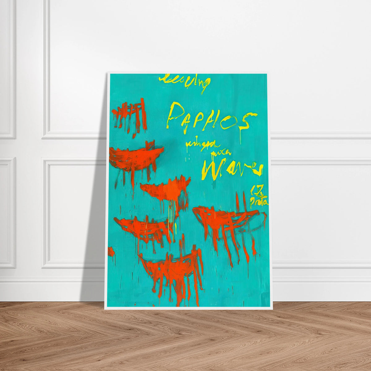 Leaving Paphos Ringed With Waves V Framed Poster | Cy Twombly Framed Prints Wall Art | Cy Twombly Store