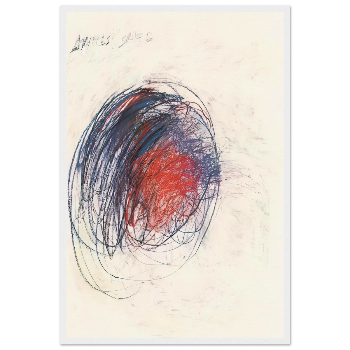 Fifty Days at Iliam. Shield of Achilles Framed Poster | Cy Twombly Framed Prints Wall Art | Cy Twombly Store