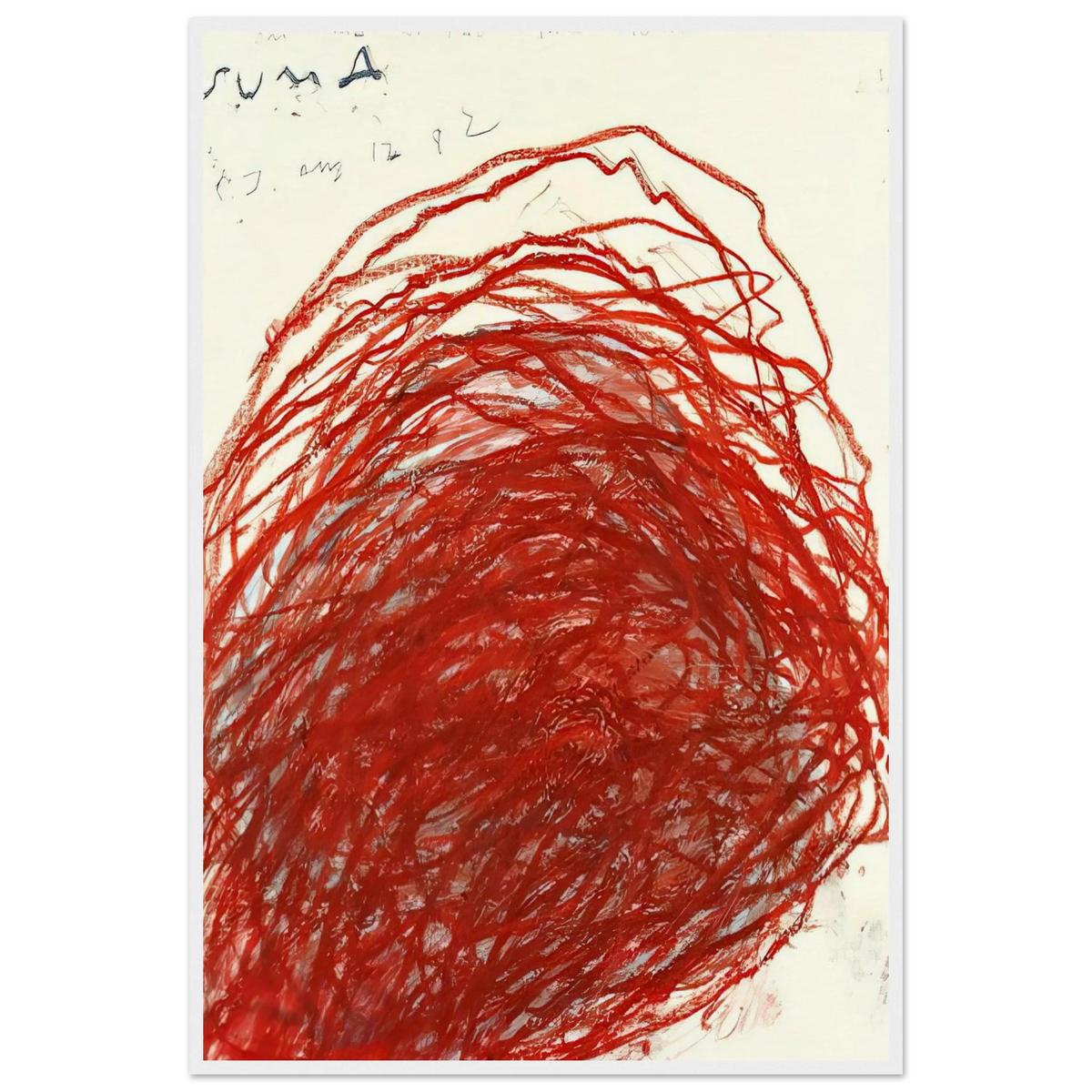 Suma Framed Poster | Cy Twombly Framed Prints Wall Art | Cy Twombly Store