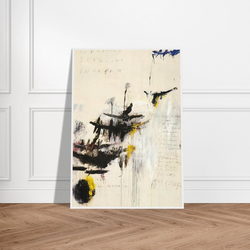 Quattro stagioni I. Inverno Framed Poster | Cy Twombly Framed Prints Wall Art | Cy Twombly Store
