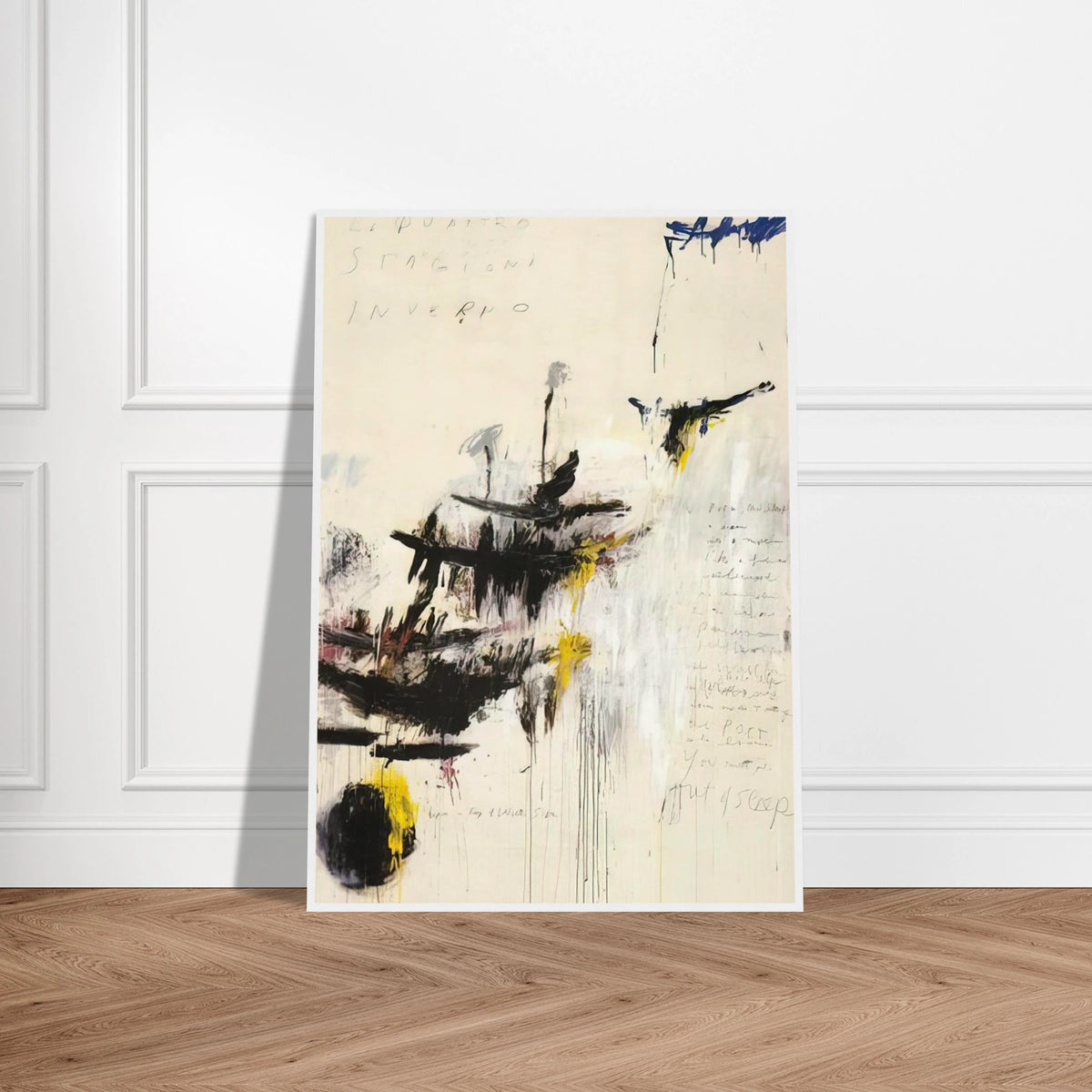 Quattro stagioni I. Inverno Framed Poster | Cy Twombly Framed Prints Wall Art | Cy Twombly Store