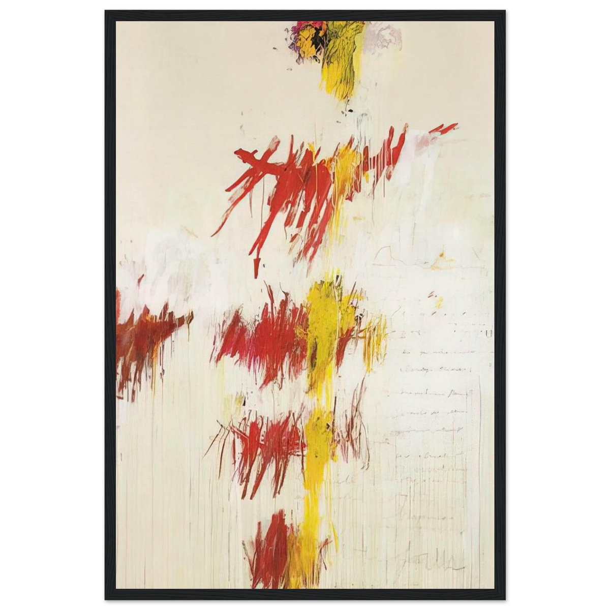 Quattro Stagioni II. Primavera Framed Poster | Cy Twombly Framed Prints Wall Art | Cy Twombly Store