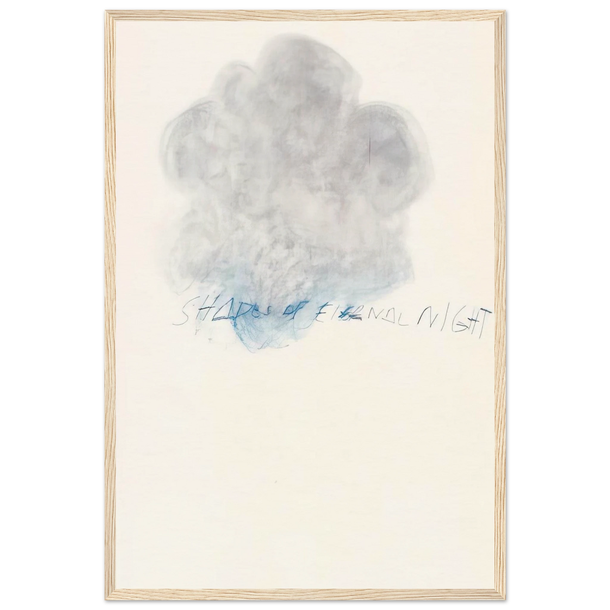 Fifty Days at Iliam. Shades of Eternal Night Framed Poster | Cy Twombly Framed Prints Wall Art | Cy Twombly Store