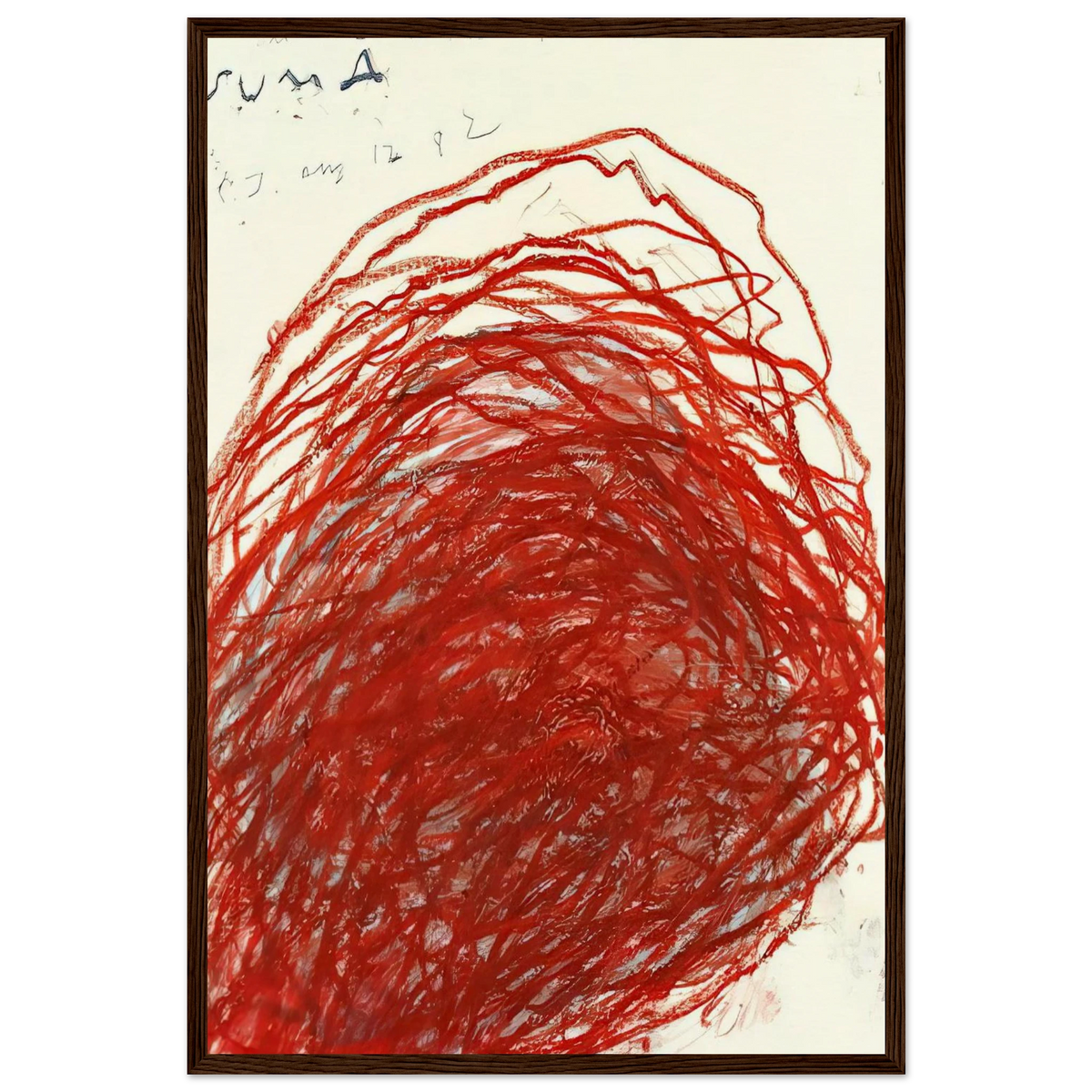 Suma Framed Poster | Cy Twombly Framed Prints Wall Art | Cy Twombly Store