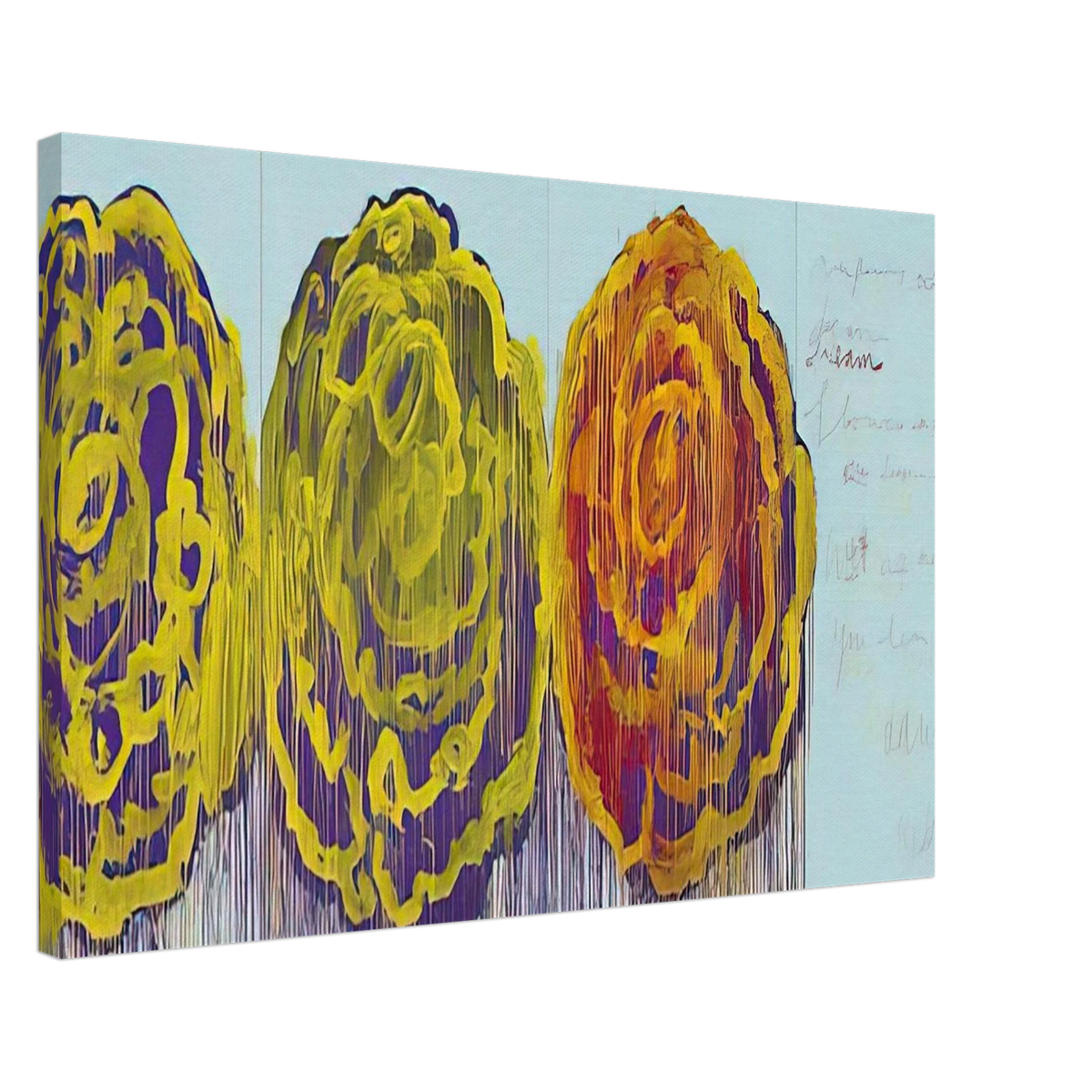 The Rose  III  Canvas | Cy Twombly Canvas | Cy Twombly Store