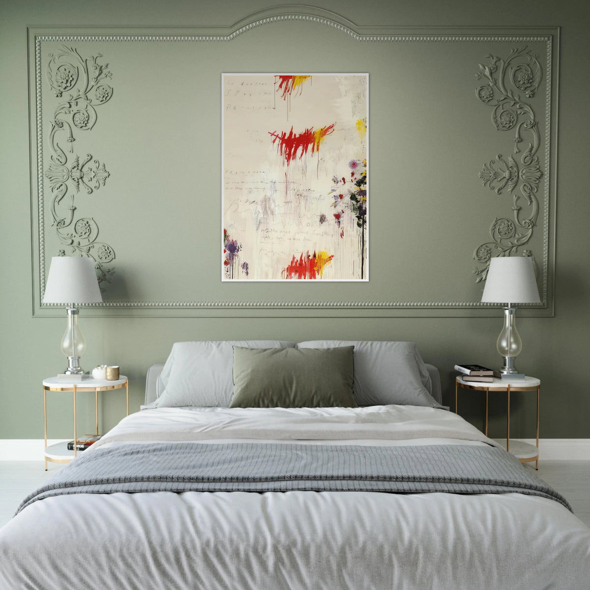 Quattro stagioni I. Primavera Framed Poster | Cy Twombly Framed Prints Wall Art | Cy Twombly Store