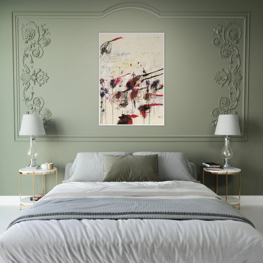 Quattro stagioni I. Autunno Framed Poster | Cy Twombly Framed Prints Wall Art | Cy Twombly Store