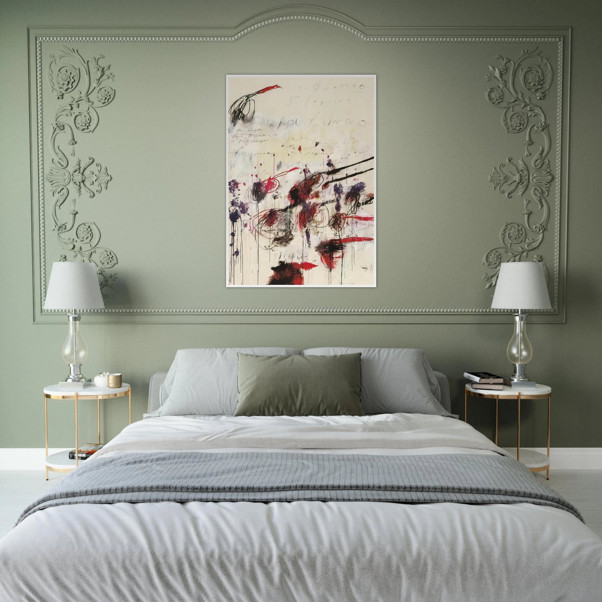 Quattro stagioni I. Autunno Framed Poster | Cy Twombly Framed Prints Wall Art | Cy Twombly Store