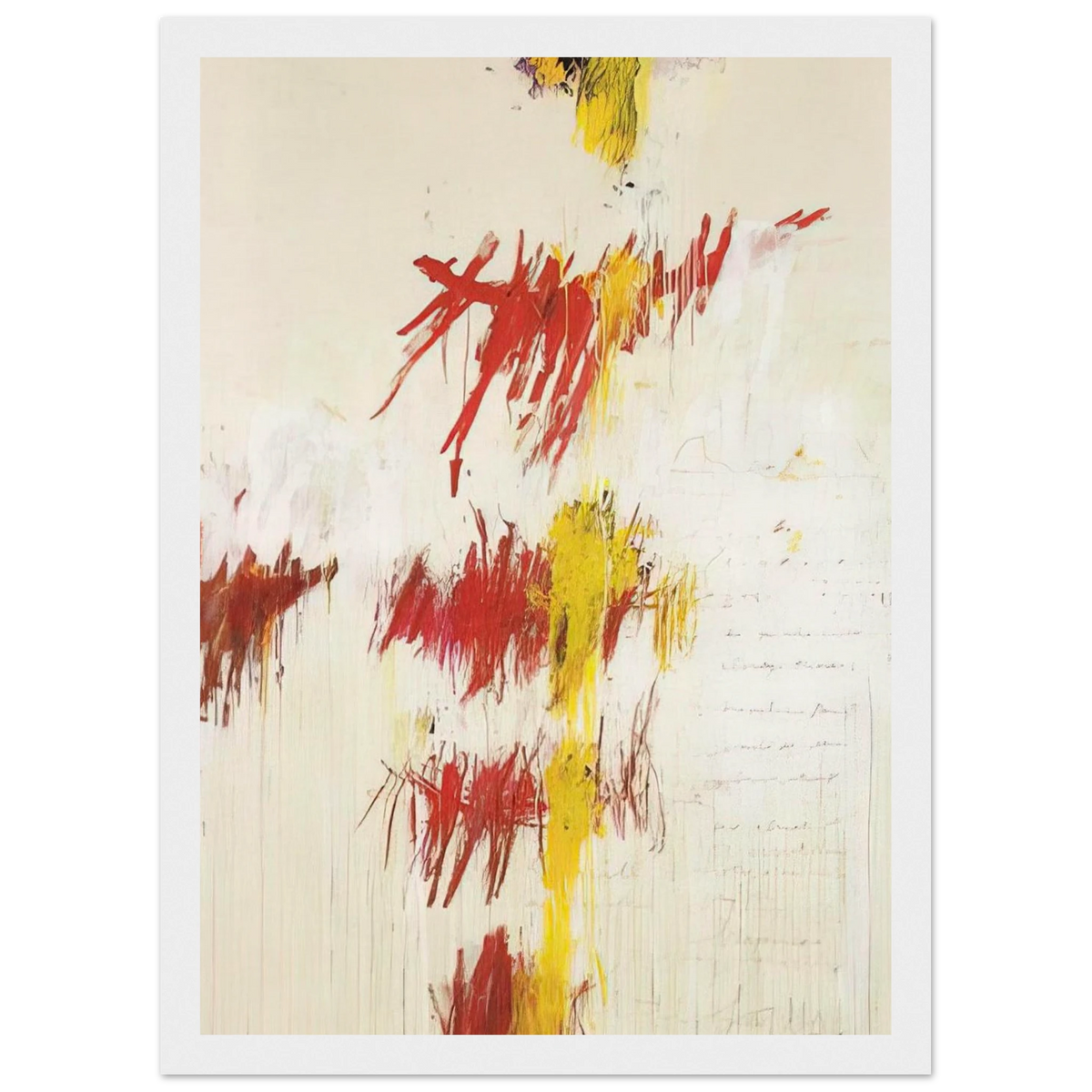 Quattro Stagioni II. Primavera Framed Poster | Cy Twombly Framed Prints Wall Art | Cy Twombly Store