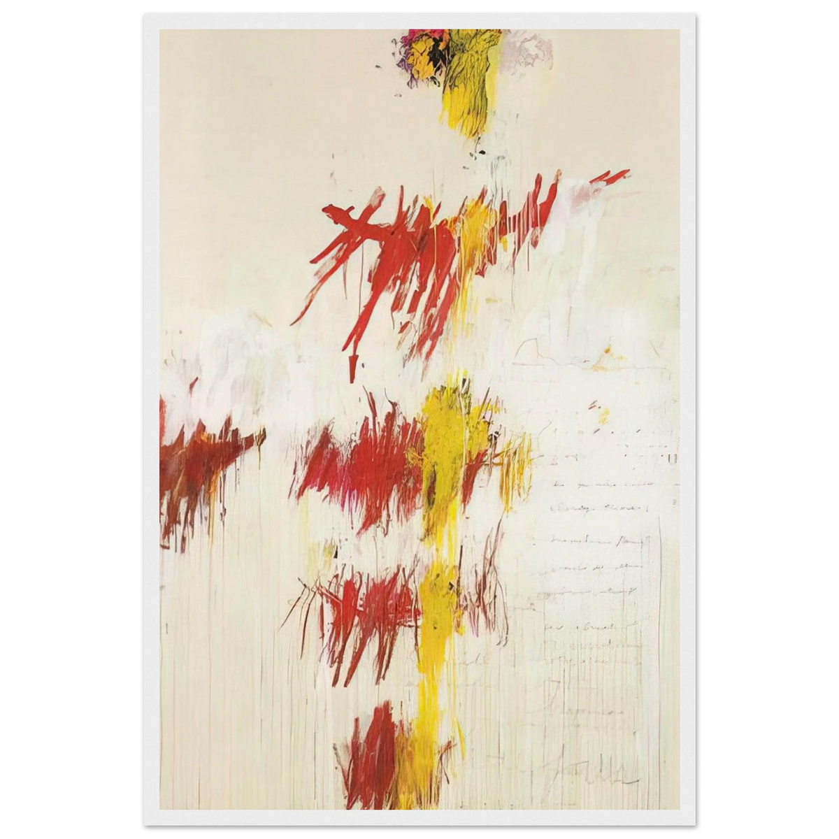 Quattro Stagioni II. Primavera Framed Poster | Cy Twombly Framed Prints Wall Art | Cy Twombly Store