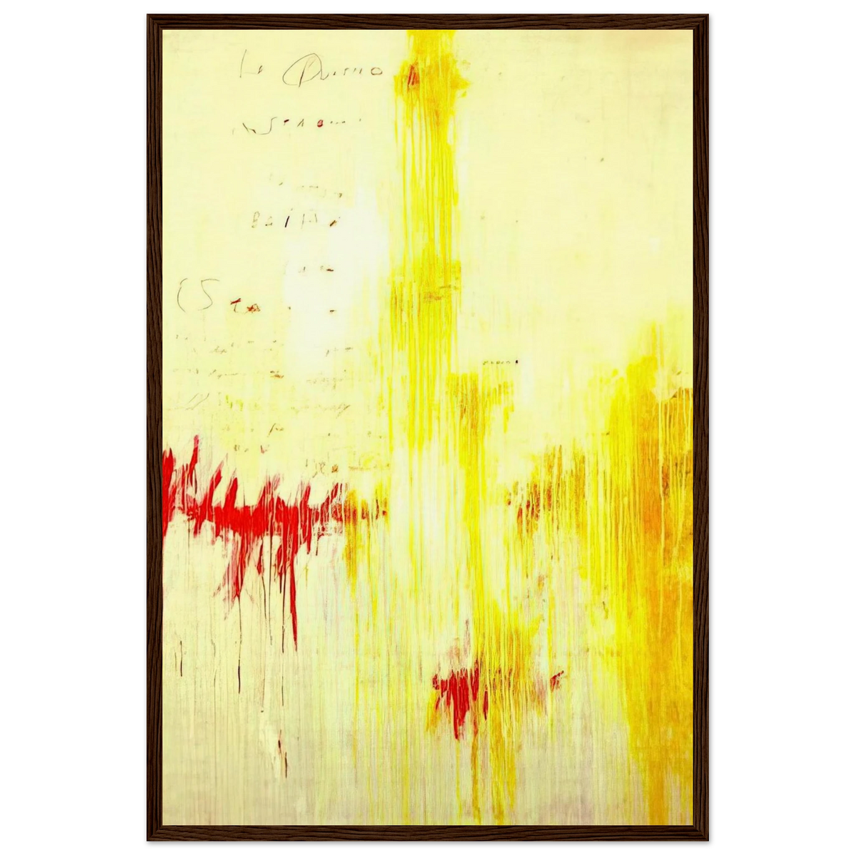 Quattro stagioni I. Estate Framed Poster | Cy Twombly Framed Prints Wall Art | Cy Twombly Store