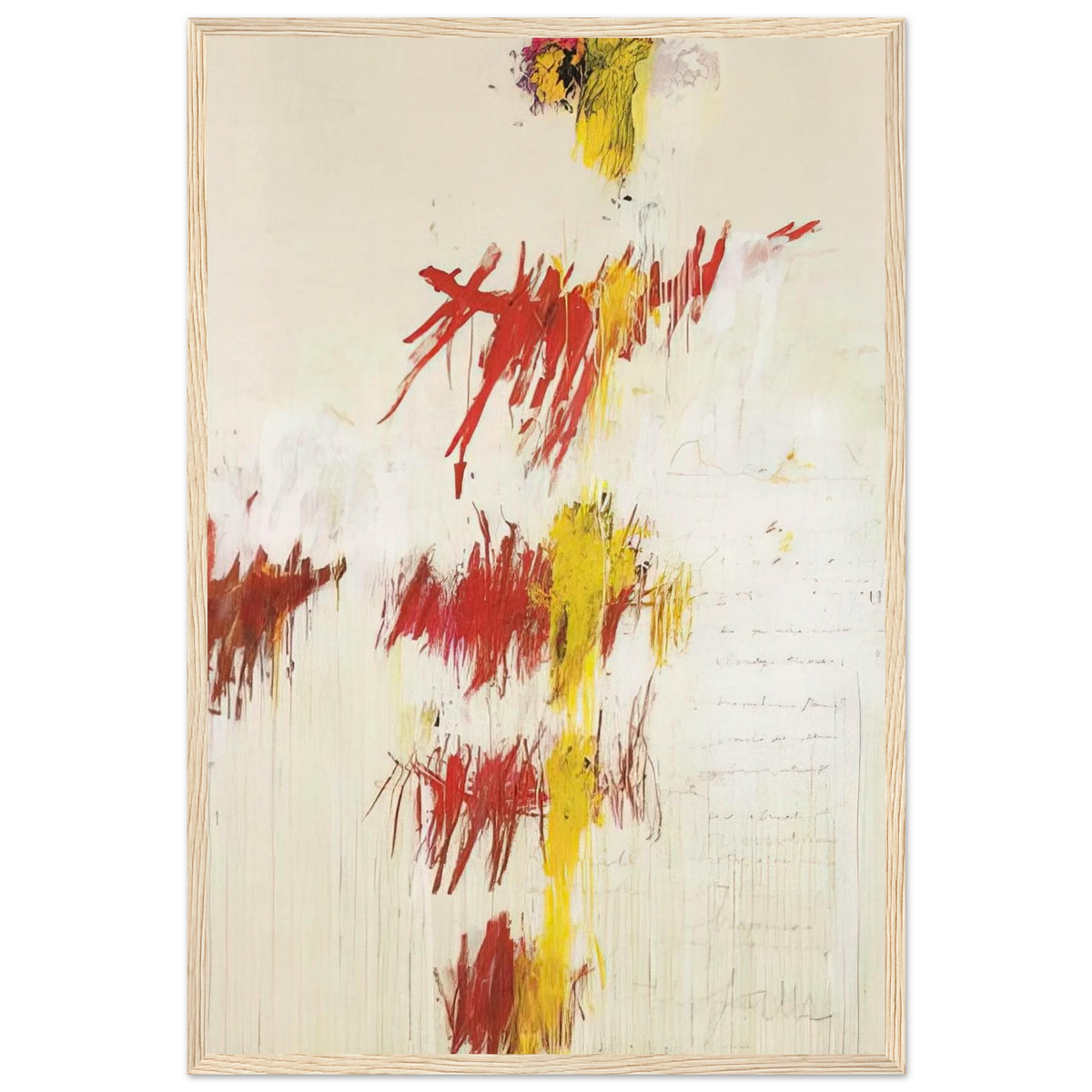 Quattro Stagioni II. Primavera Framed Poster | Cy Twombly Framed Prints Wall Art | Cy Twombly Store