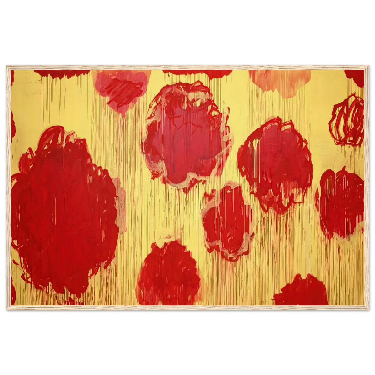 Untitled  Peonias series  Framed Poster | Cy Twombly Framed Prints Wall Art | Cy Twombly Store