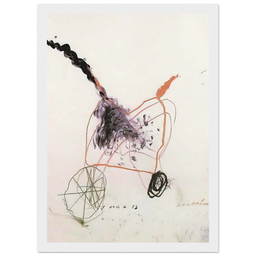 Anabasis Framed Poster | Cy Twombly Framed Prints Wall Art | Cy Twombly Store