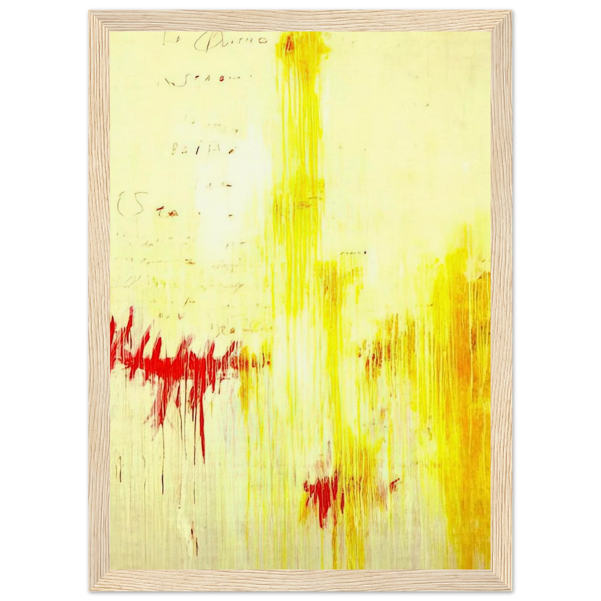 Quattro stagioni I. Estate Framed Poster | Cy Twombly Framed Prints Wall Art | Cy Twombly Store