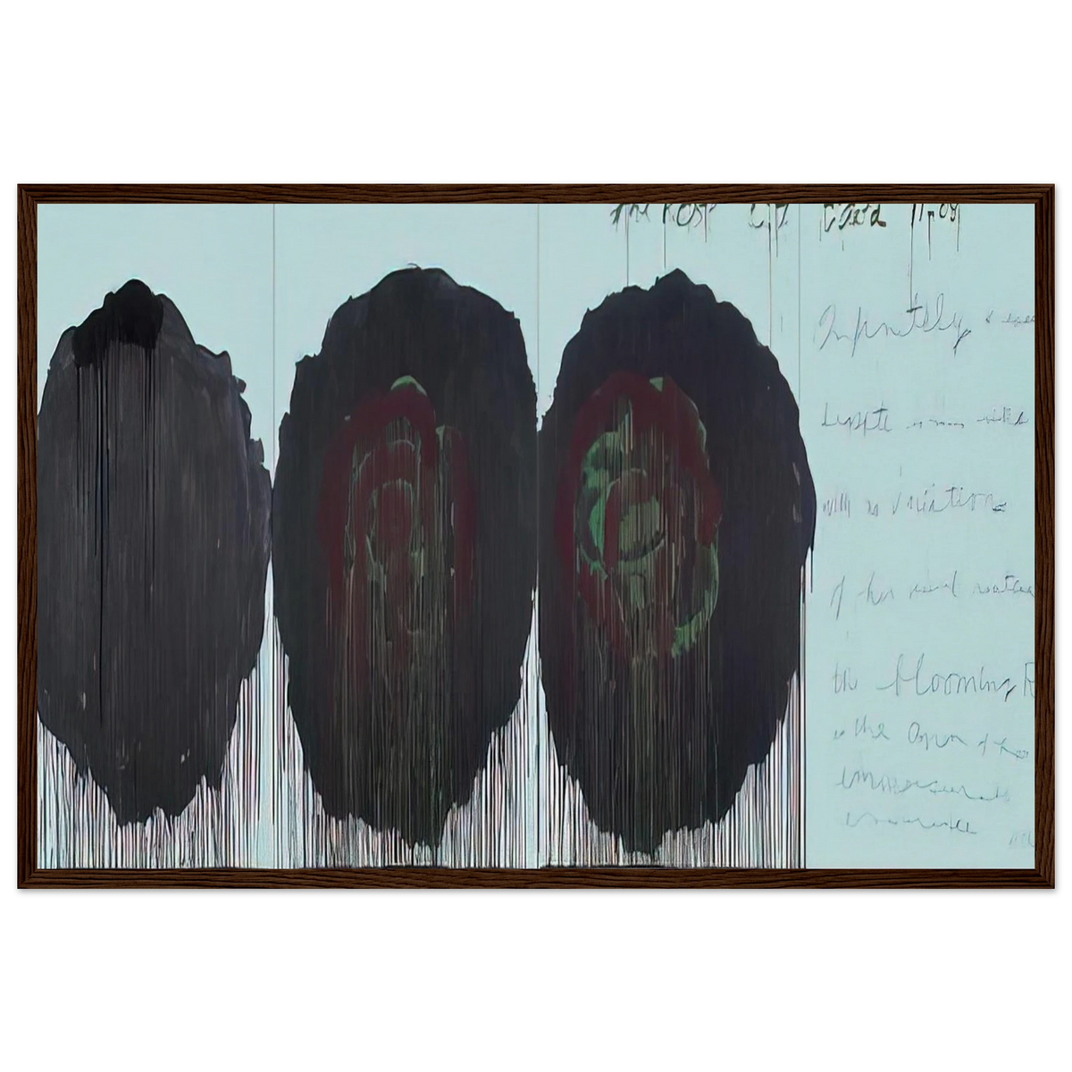 The Rose  V  Framed Poster | Cy Twombly Framed Prints Wall Art | Cy Twombly Store