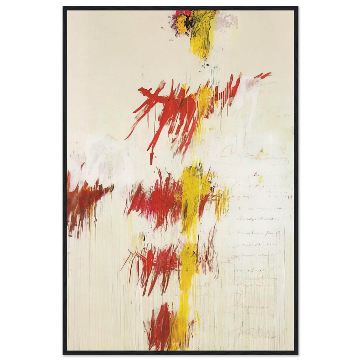 Quattro Stagioni II. Primavera Framed Poster | Cy Twombly Framed Prints Wall Art | Cy Twombly Store