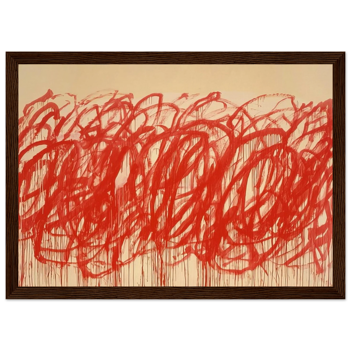 Untitled  Bacchus  Framed Poster | Cy Twombly Framed Prints Wall Art | Cy Twombly Store