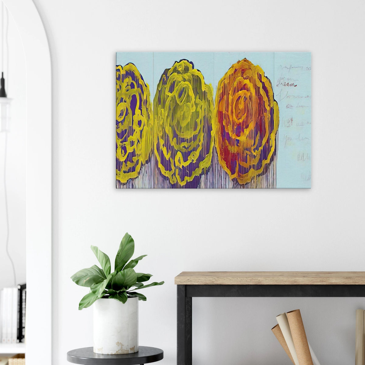 The Rose  III  Canvas | Cy Twombly Canvas | Cy Twombly Store