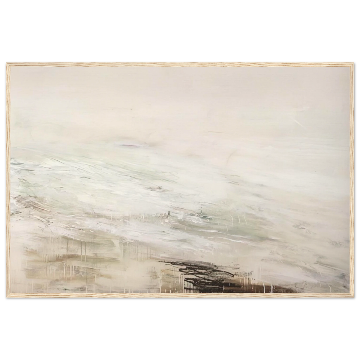 Hero and Leandro  A Painting in Four Parts  Part II Framed Poster | Cy Twombly Framed Prints Wall Art | Cy Twombly Store