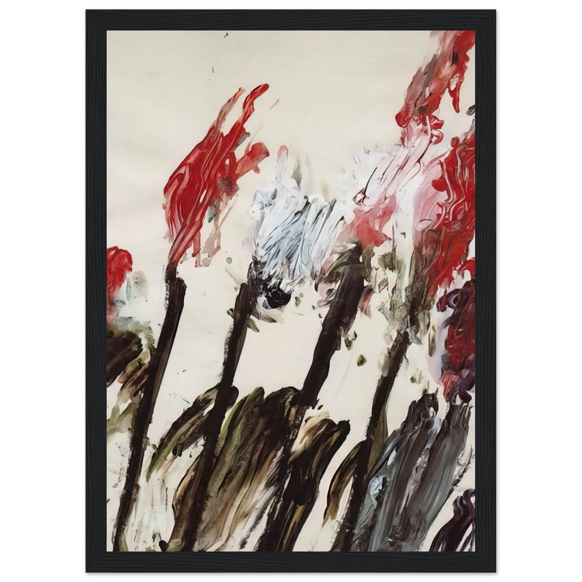 Nicola's Irises Framed Poster | Cy Twombly Framed Prints Wall Art | Cy Twombly Store