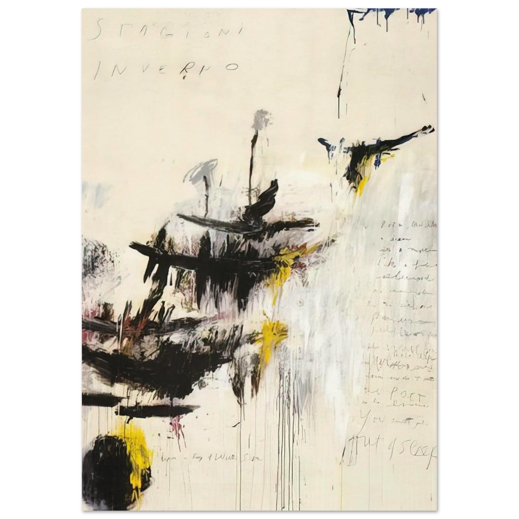Quattro stagioni I. Inverno Poster | Cy Twombly Poster | Cy Twombly Store