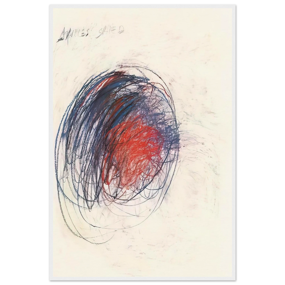 Fifty Days at Iliam. Shield of Achilles Framed Poster | Cy Twombly Framed Prints Wall Art | Cy Twombly Store
