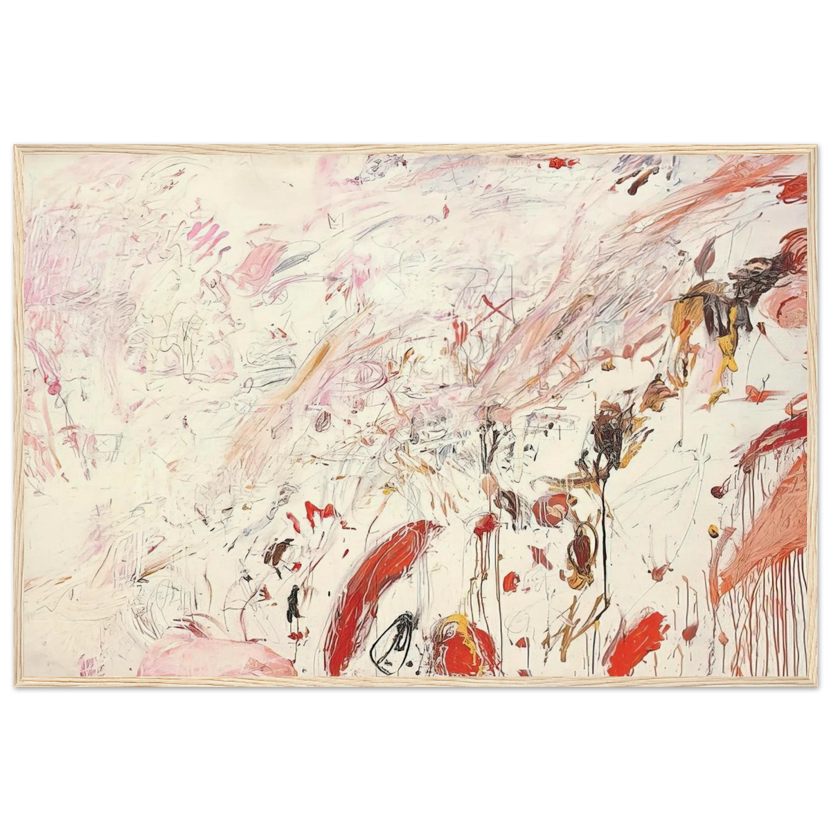 Ferragosto III Framed Poster | Cy Twombly Framed Prints Wall Art | Cy Twombly Store