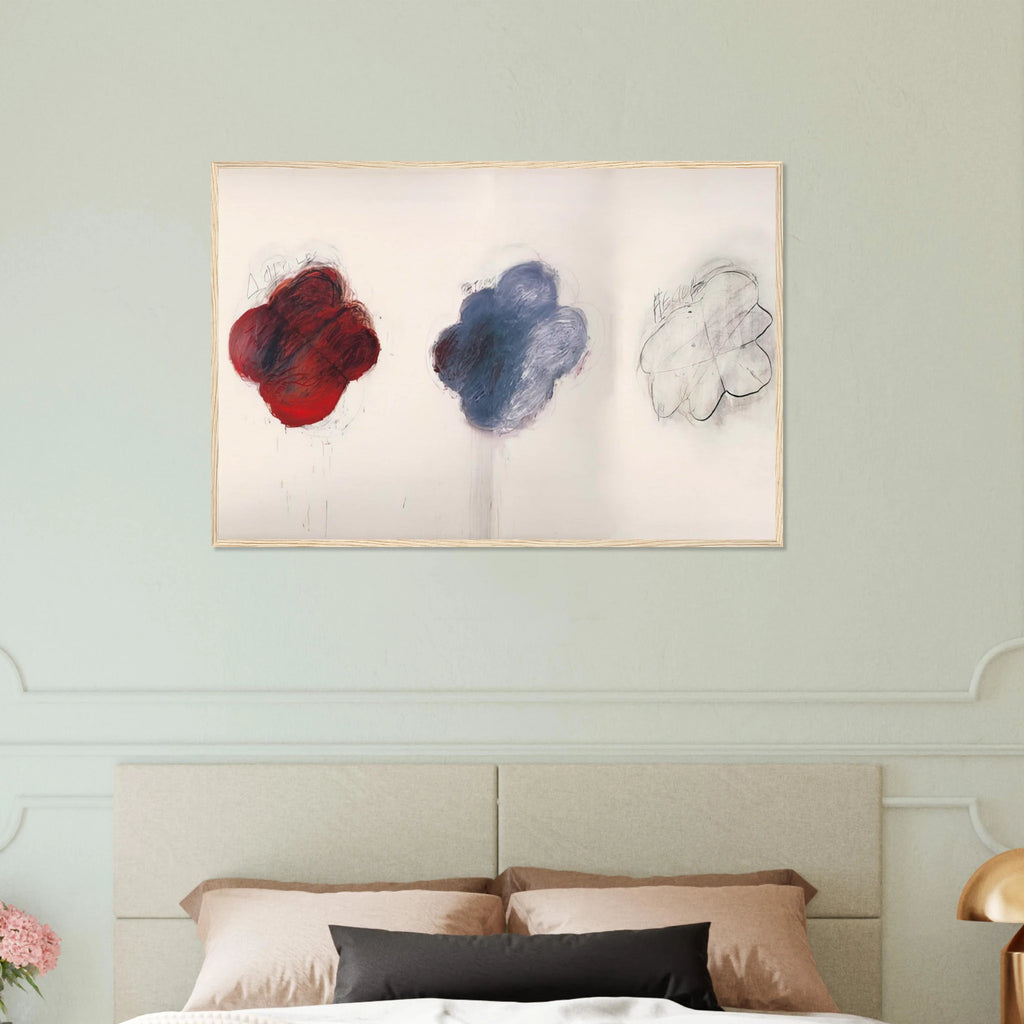 Fifty Days at Iliam. Shades of Achilles, Patroclus, and Hector Framed Poster | Cy Twombly Framed Prints Wall Art | Cy Twombly Store